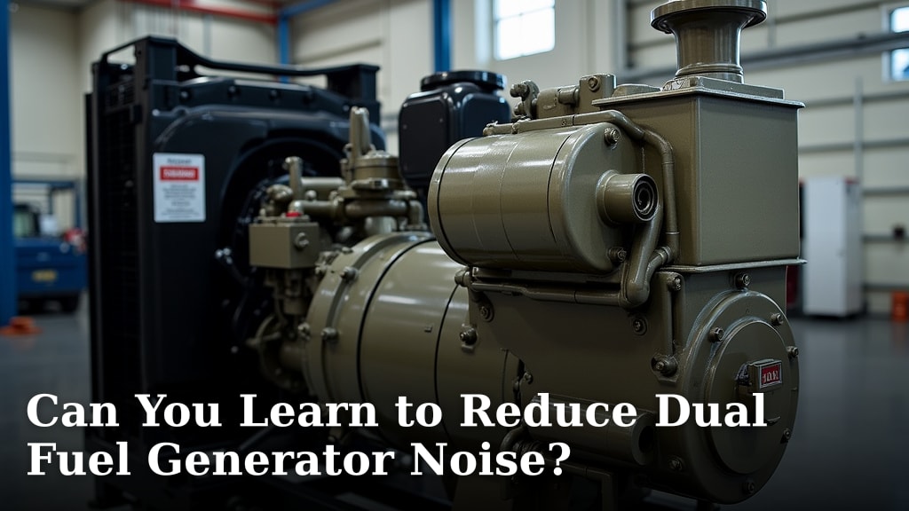 Can You Learn to Reduce Dual Fuel Generator Noise?