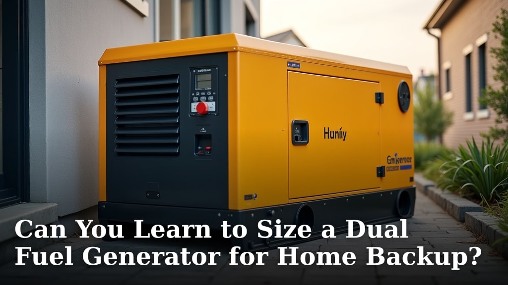 Can You Learn to Size a Dual Fuel Generator for Home Backup?