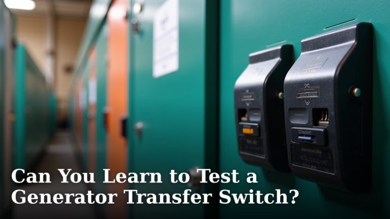 Can You Learn to Test a Generator Transfer Switch?