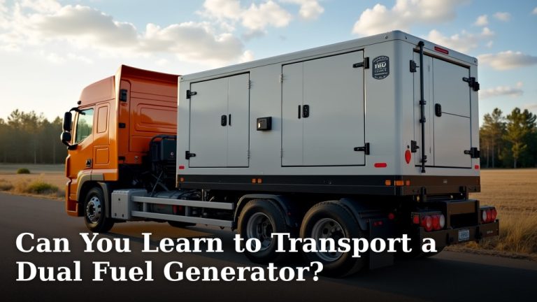Can You Learn to Transport a Dual Fuel Generator?