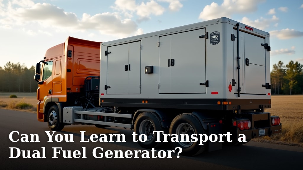Can You Learn to Transport a Dual Fuel Generator?