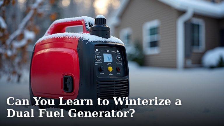 Can You Learn to Winterize a Dual Fuel Generator?