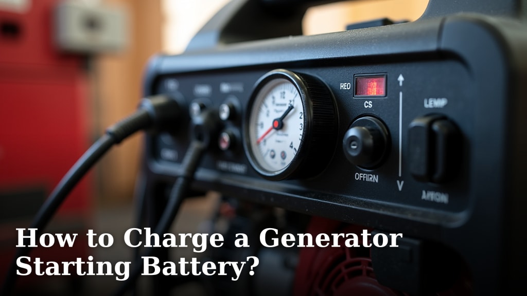 How to Charge a Generator Starting Battery?