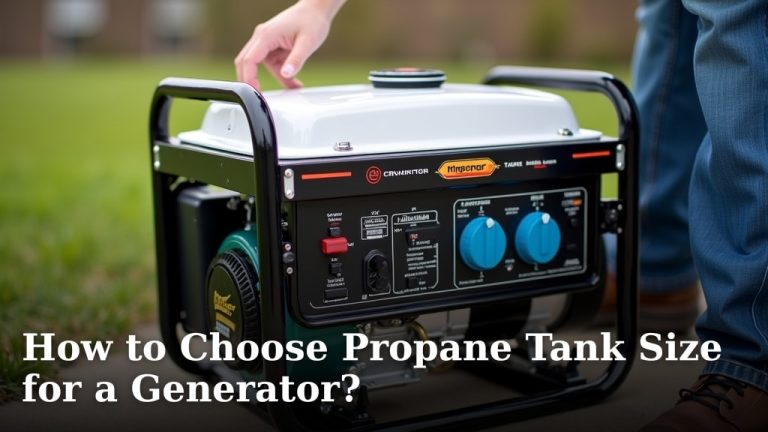 How to Choose Propane Tank Size for a Generator?