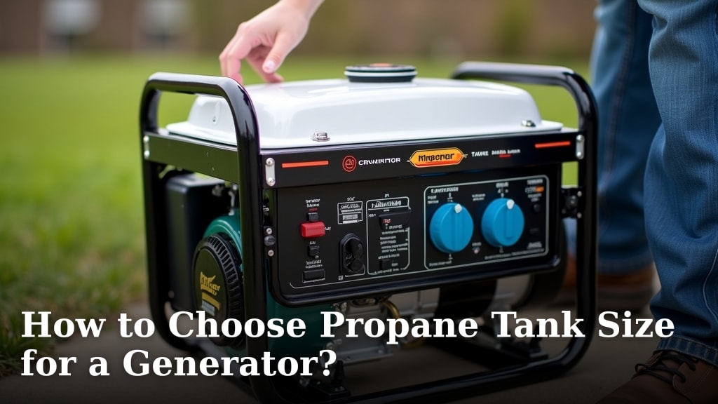 How to Choose Propane Tank Size for a Generator?