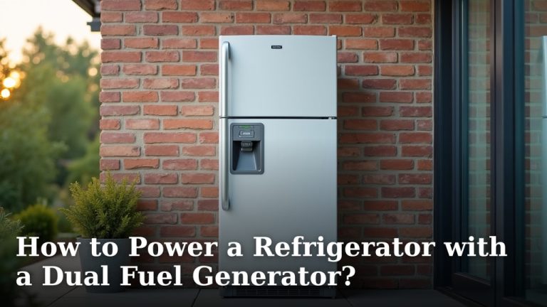 How to Power a Refrigerator with a Dual Fuel Generator?