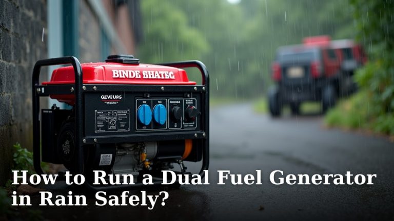 How to Run a Dual Fuel Generator in Rain Safely?