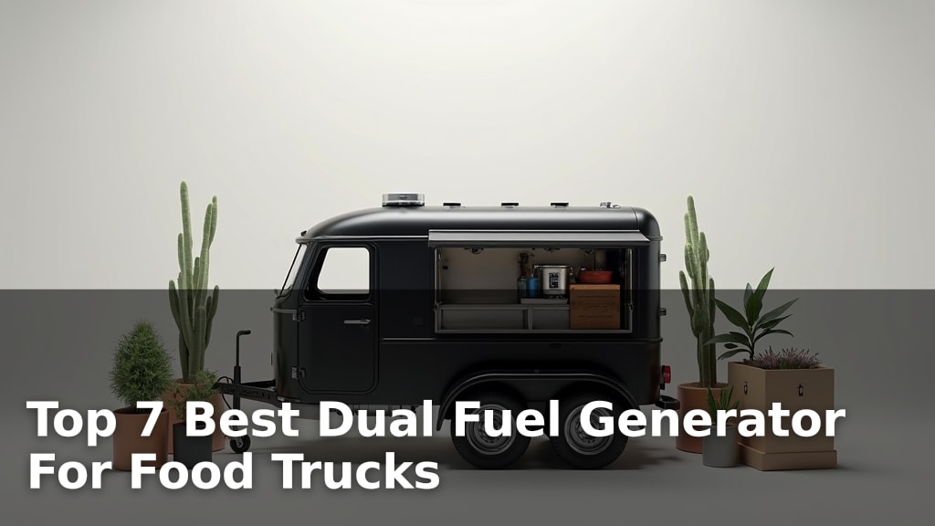 Top 7 Best Dual Fuel Generator For Food Trucks