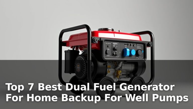Top 7 Best Dual Fuel Generator For Home Backup For Well Pumps