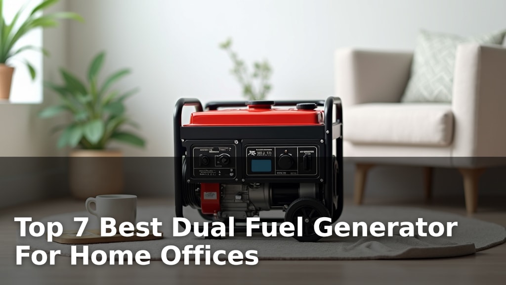 Top 7 Best Dual Fuel Generator For Home Offices