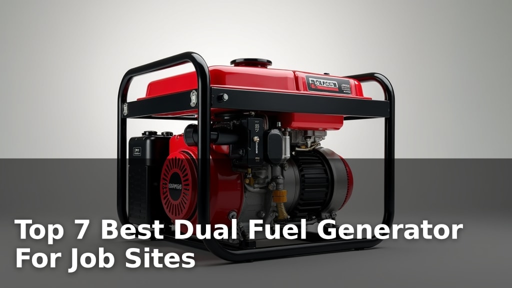 Top 7 Best Dual Fuel Generator For Job Sites