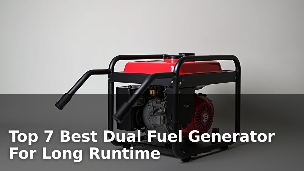 Top 7 Best Dual Fuel Generator For Long Runtime