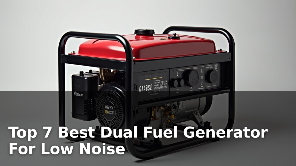 Top 7 Best Dual Fuel Generator For Low Noise