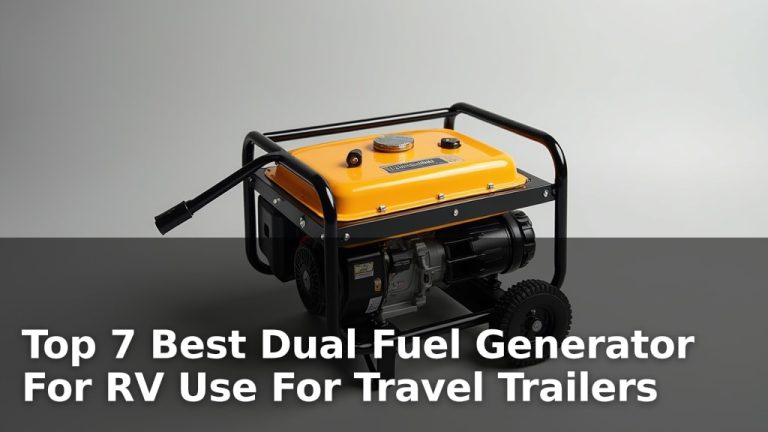 Top 7 Best Dual Fuel Generator For RV Use For Travel Trailers
