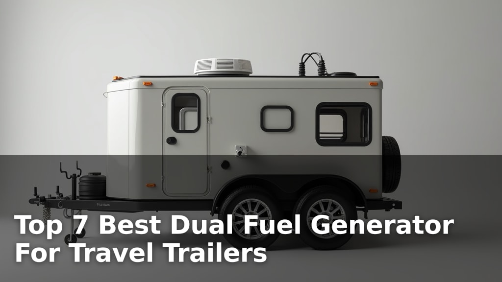 Top 7 Best Dual Fuel Generator For Travel Trailers