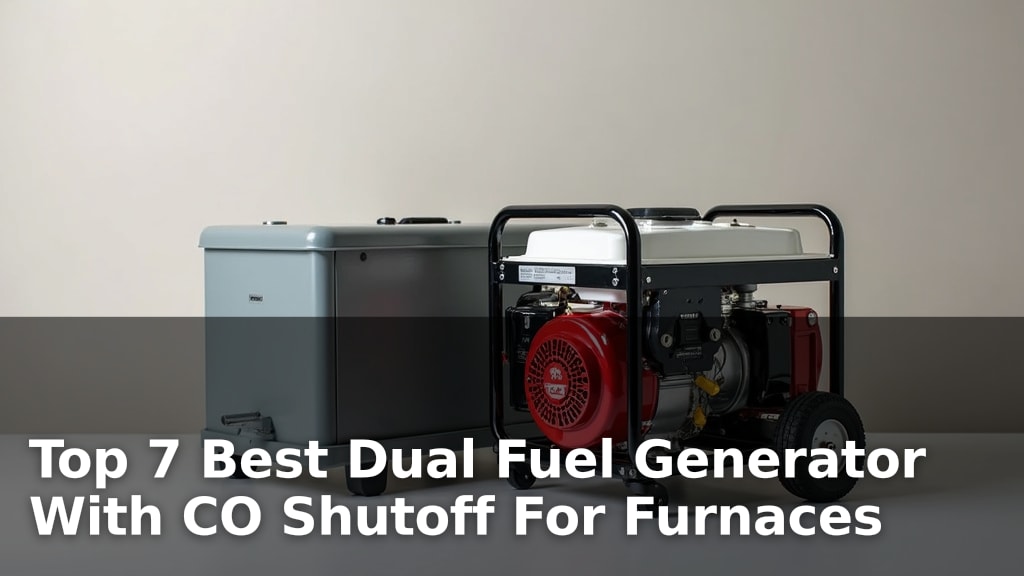 Top 7 Best Dual Fuel Generator With CO Shutoff For Furnaces
