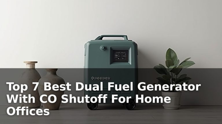 Top 7 Best Dual Fuel Generator With CO Shutoff For Home Offices