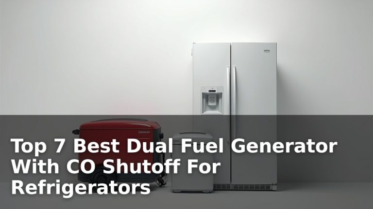 Top 7 Best Dual Fuel Generator With CO Shutoff For Refrigerators