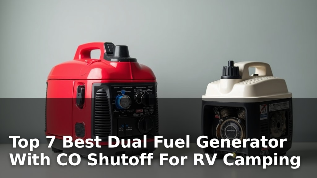 Top 7 Best Dual Fuel Generator With CO Shutoff For RV Camping