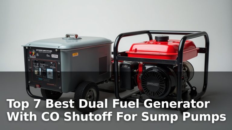 Top 7 Best Dual Fuel Generator With CO Shutoff For Sump Pumps