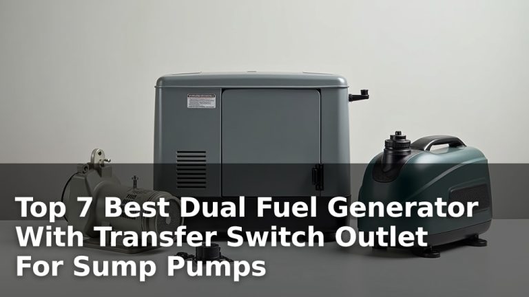 Top 7 Best Dual Fuel Generator With Transfer Switch Outlet For Sump Pumps