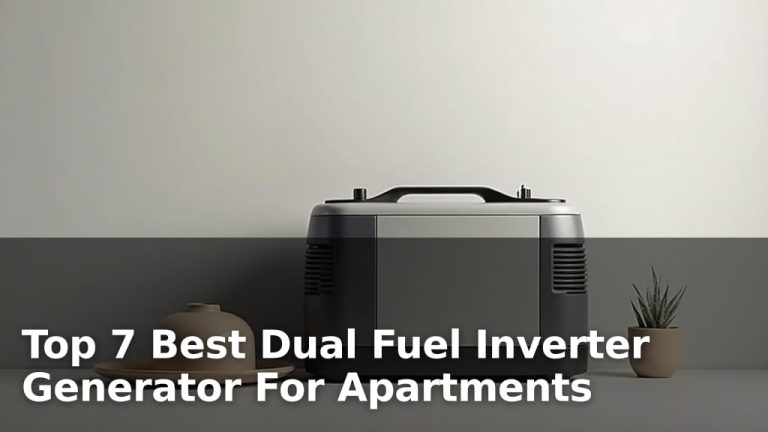 Top 7 Best Dual Fuel Inverter Generator For Apartments