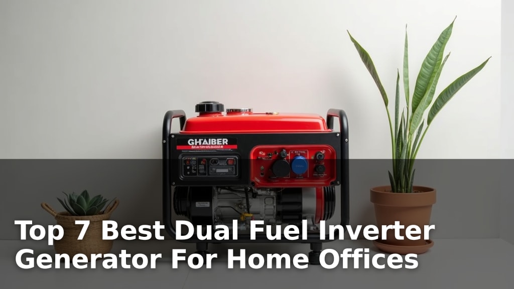 Top 7 Best Dual Fuel Inverter Generator For Home Offices