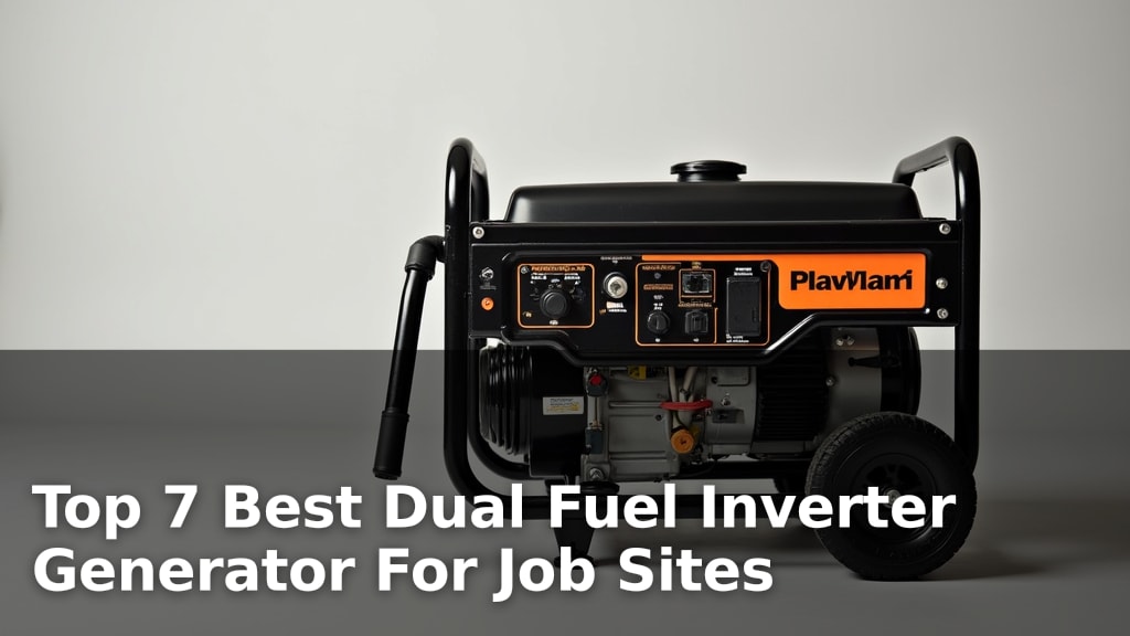Top 7 Best Dual Fuel Inverter Generator For Job Sites