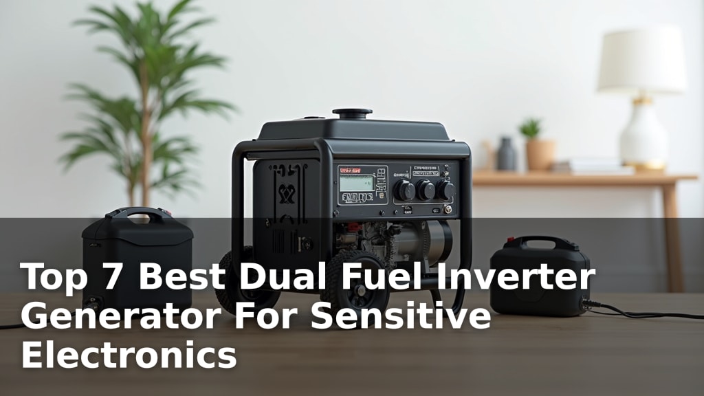 Top 7 Best Dual Fuel Inverter Generator For Sensitive Electronics