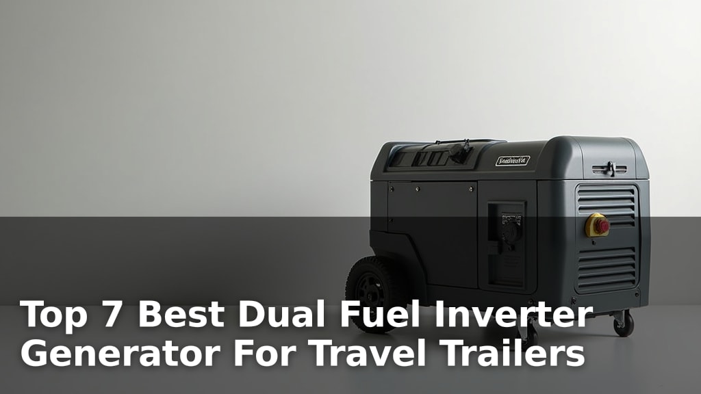 Top 7 Best Dual Fuel Inverter Generator For Travel Trailers