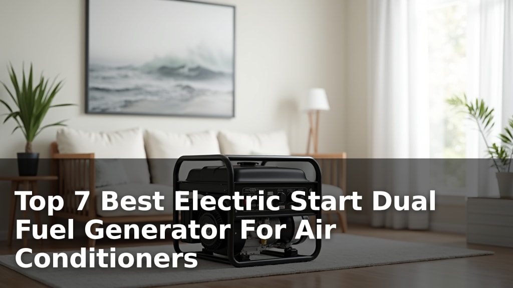 Top 7 Best Electric Start Dual Fuel Generator For Air Conditioners