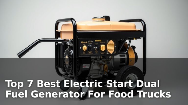 Top 7 Best Electric Start Dual Fuel Generator For Food Trucks