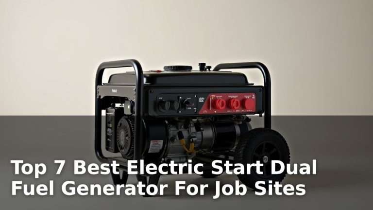 Top 7 Best Electric Start Dual Fuel Generator For Job Sites