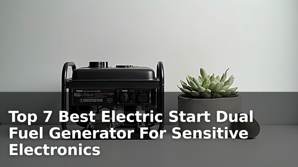Top 7 Best Electric Start Dual Fuel Generator For Sensitive Electronics