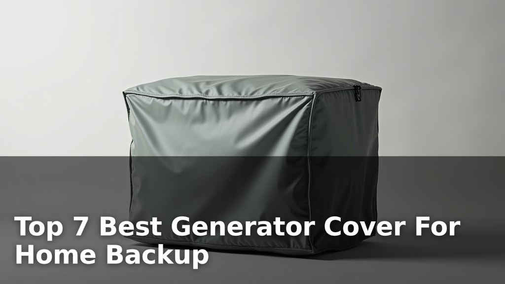Top 7 Best Generator Cover For Home Backup