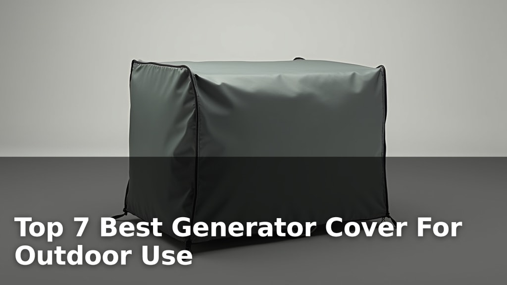 Top 7 Best Generator Cover For Outdoor Use
