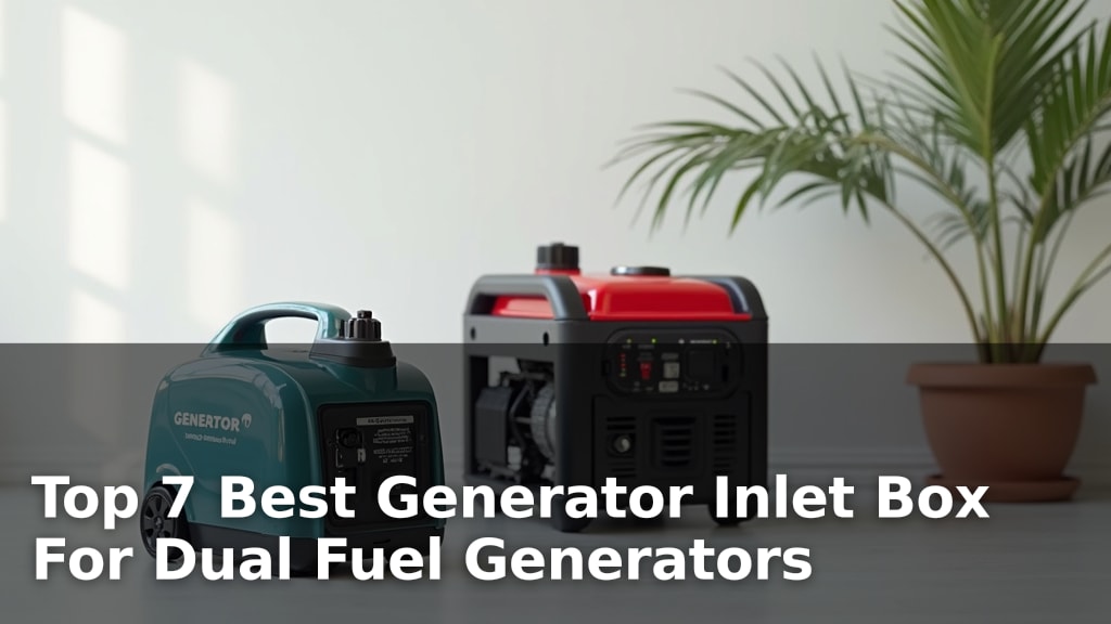 Top 7 Best Generator Inlet Box For Dual Fuel Generators