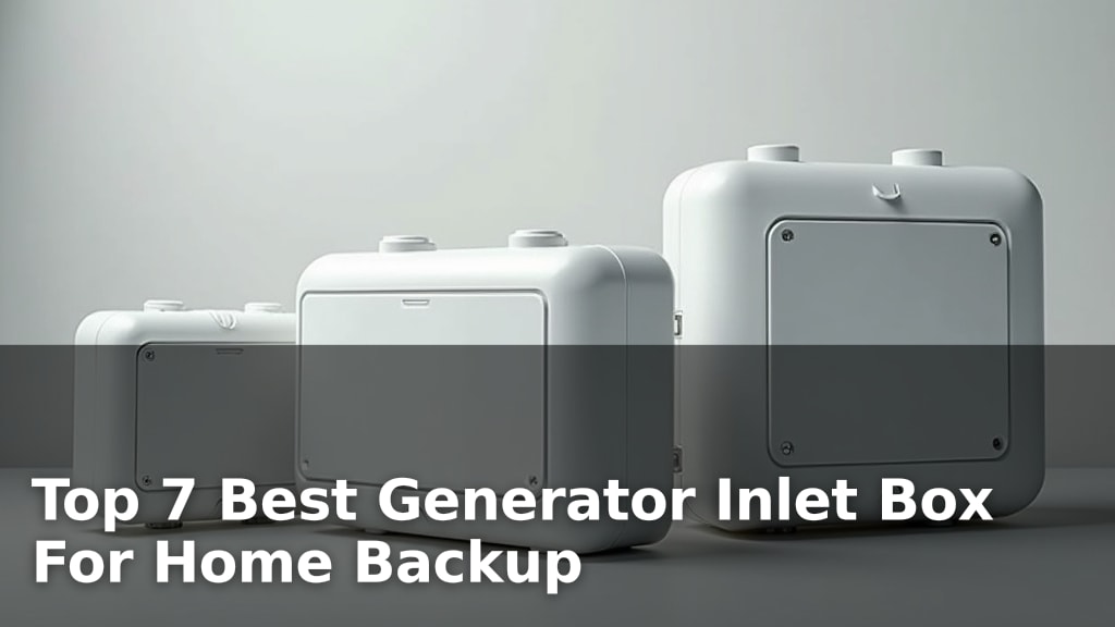 Top 7 Best Generator Inlet Box For Home Backup
