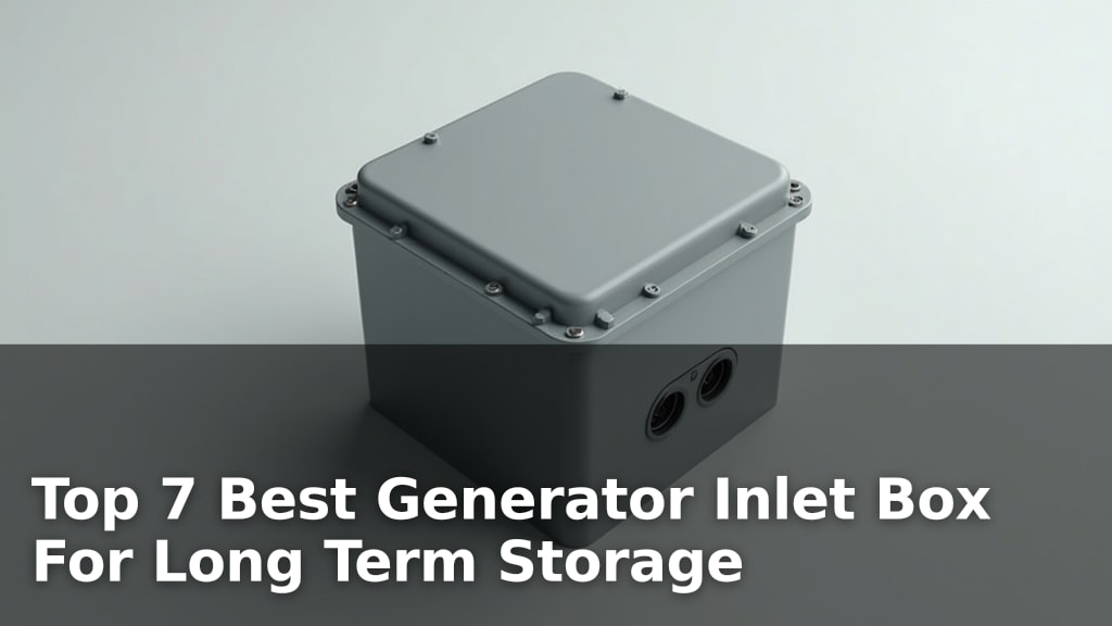 Top 7 Best Generator Inlet Box For Long Term Storage