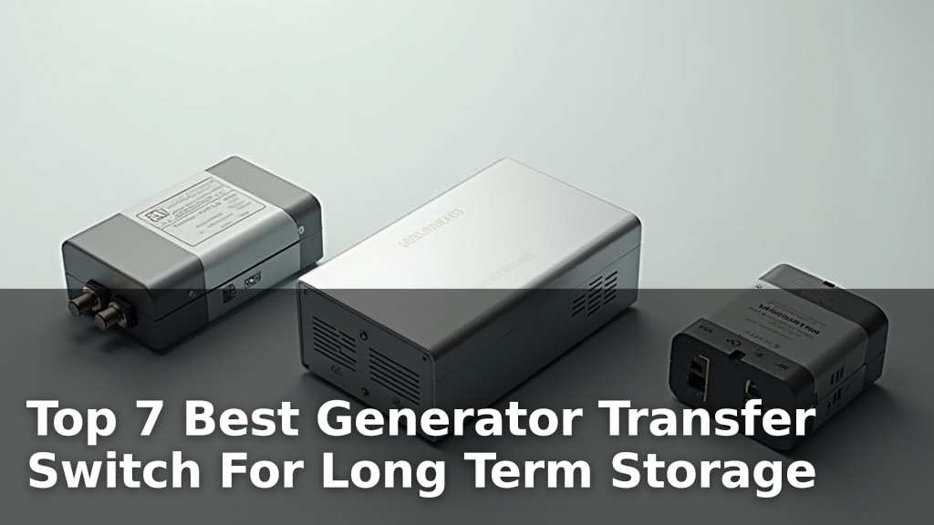 Top 7 Best Generator Transfer Switch For Long Term Storage