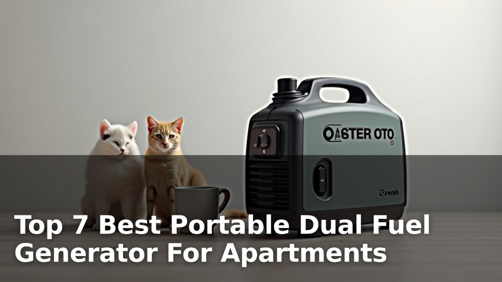 Top 7 Best Portable Dual Fuel Generator For Apartments
