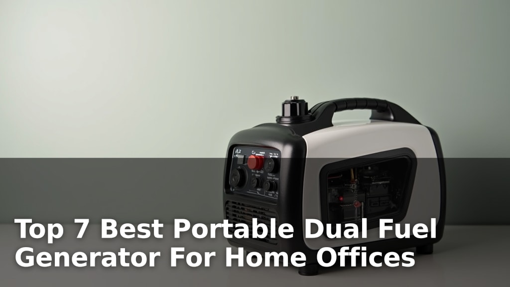 Top 7 Best Portable Dual Fuel Generator For Home Offices