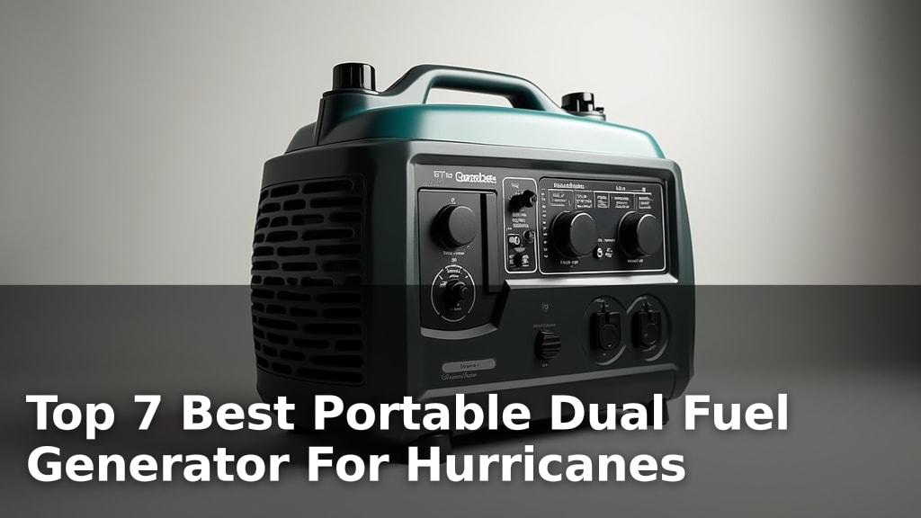 Top 7 Best Portable Dual Fuel Generator For Hurricanes