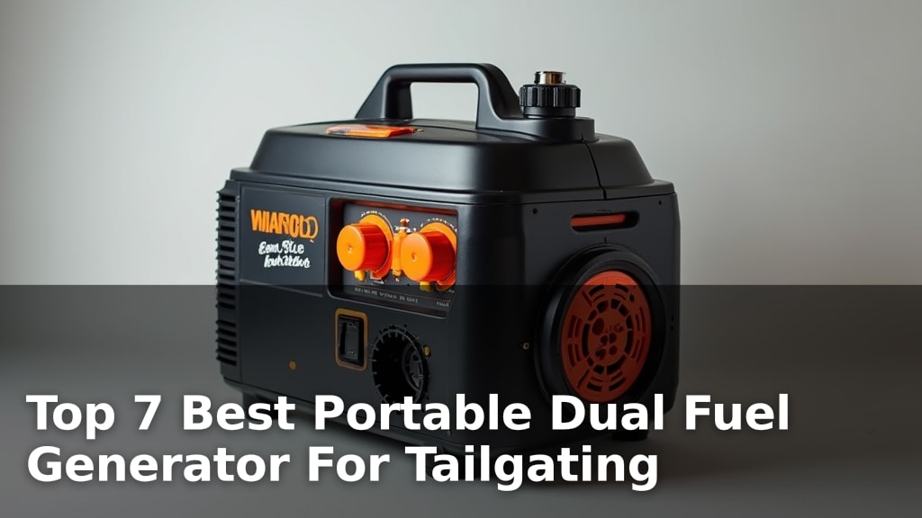 Top 7 Best Portable Dual Fuel Generator For Tailgating
