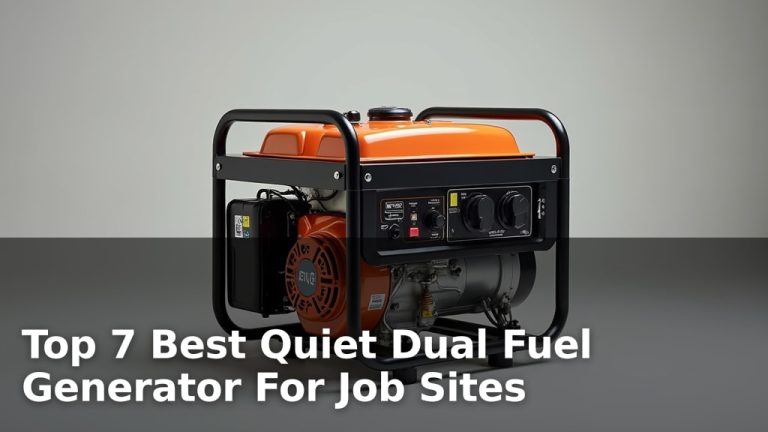 Top 7 Best Quiet Dual Fuel Generator For Job Sites