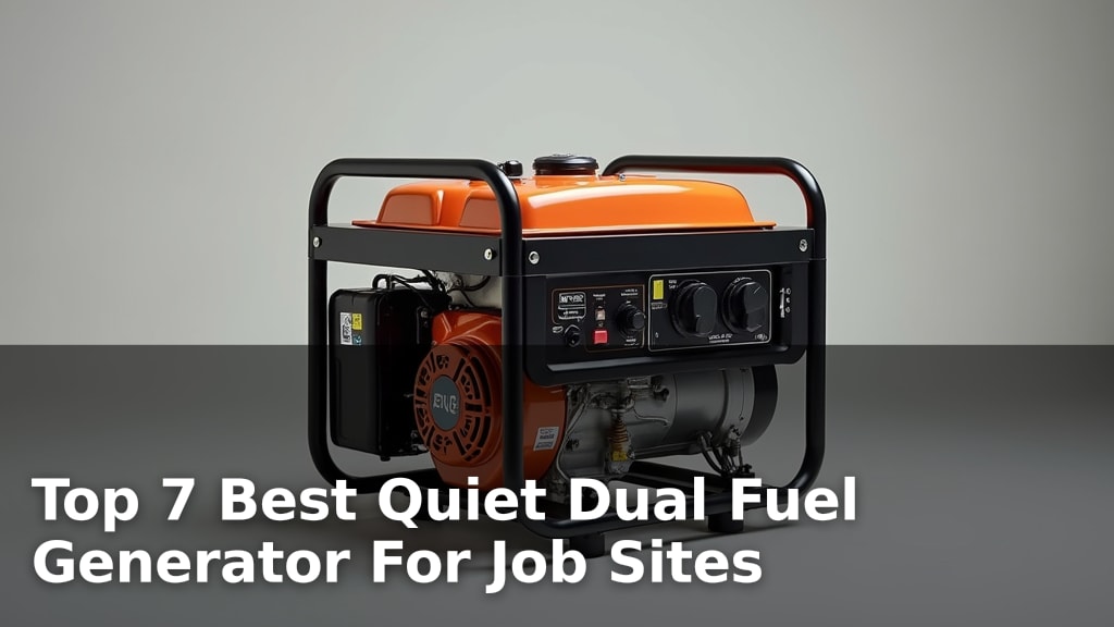 Top 7 Best Quiet Dual Fuel Generator For Job Sites