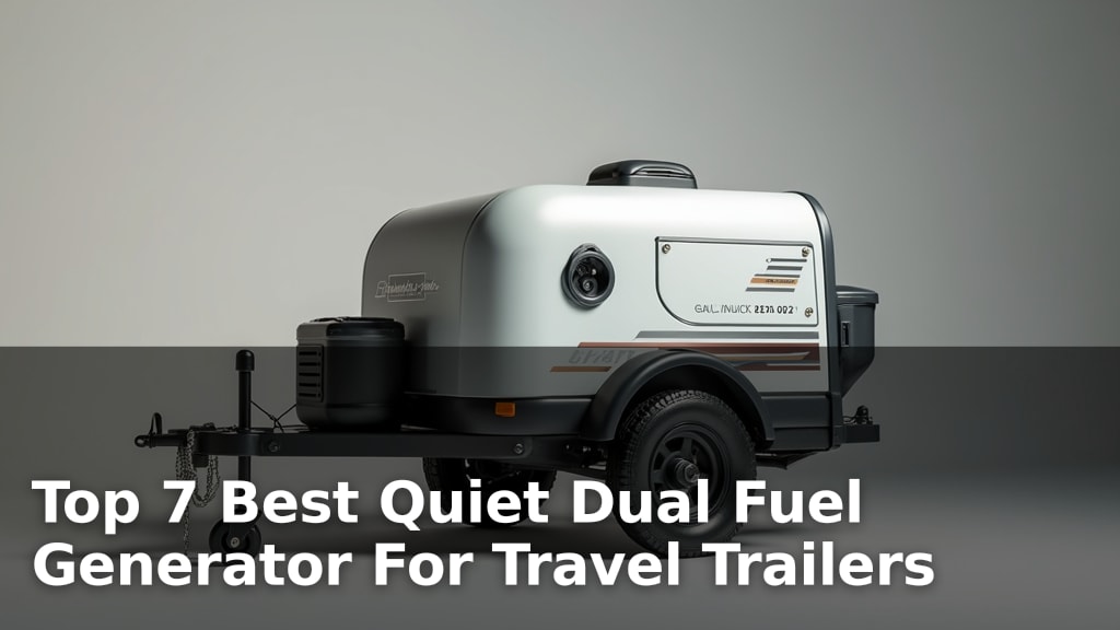 Top 7 Best Quiet Dual Fuel Generator For Travel Trailers