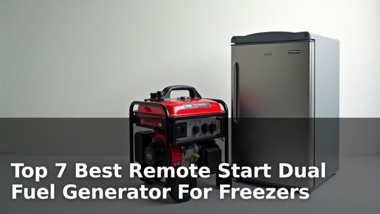 Top 7 Best Remote Start Dual Fuel Generator For Freezers