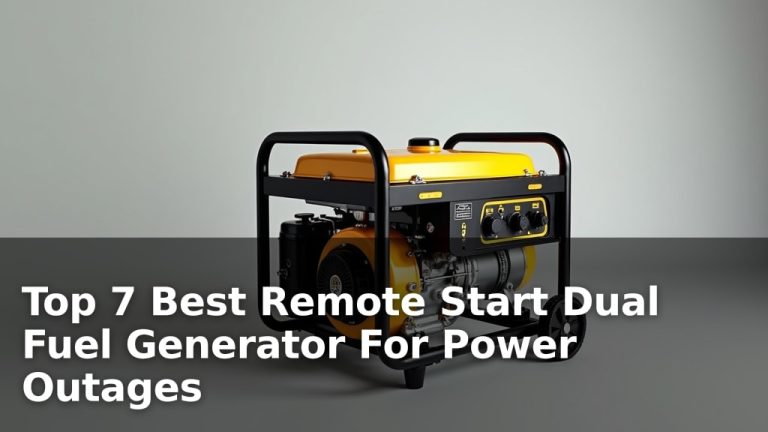 Top 7 Best Remote Start Dual Fuel Generator For Power Outages
