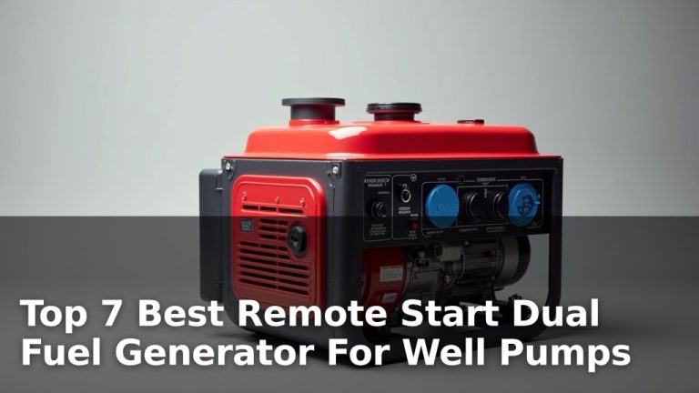 Top 7 Best Remote Start Dual Fuel Generator For Well Pumps
